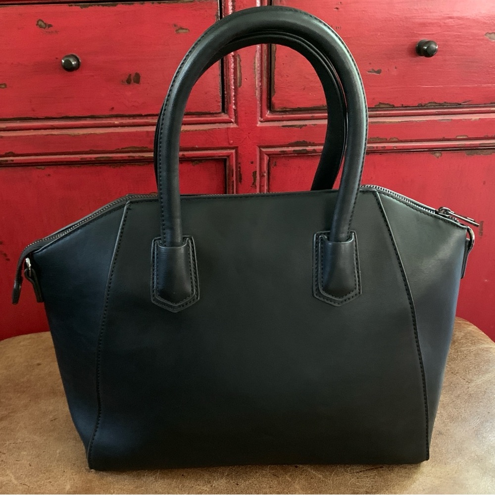 Sole Society Black Structured Bag with Panel Detail - Picture 11 of 15
